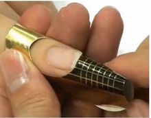 Wholesale 50pcs roll Professional Nail Tools Tips Nail Art Guide Form Acrylic Tip Gel Extension Sticker