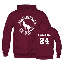 Beacon Hills Lacrosse Stilinski 24 Hoodies Sweatshirt Mens/Womens Sport Pullover Custom Design Winter/Spring Hoody Pullover