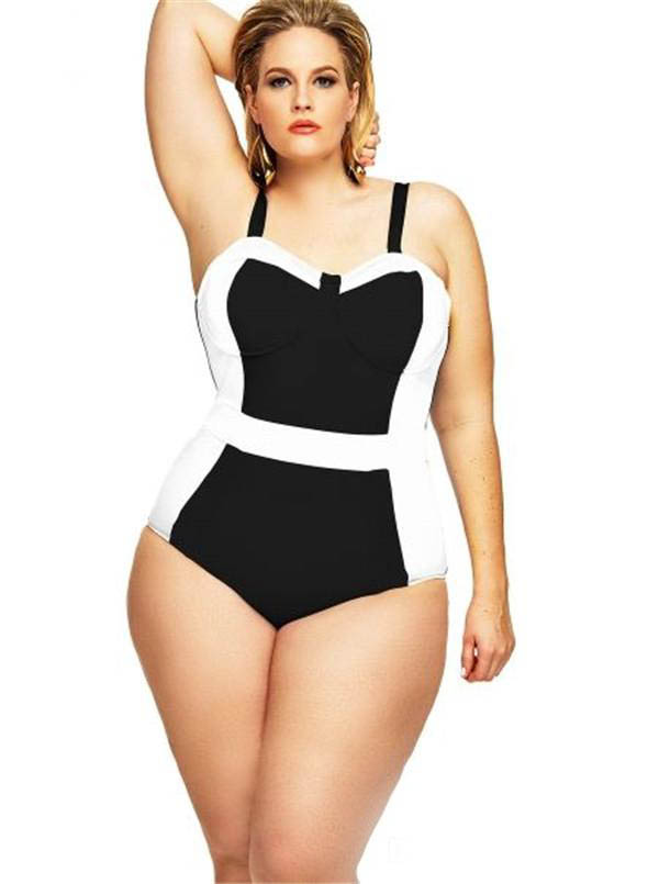 bbw one piece swimsuit