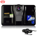 Latest 7 inch GPS Navigation Android GPS DVR Rear View Dual Camera 16G Disk Radar Detector