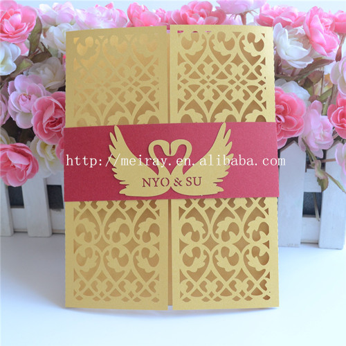Card used for wedding invitations