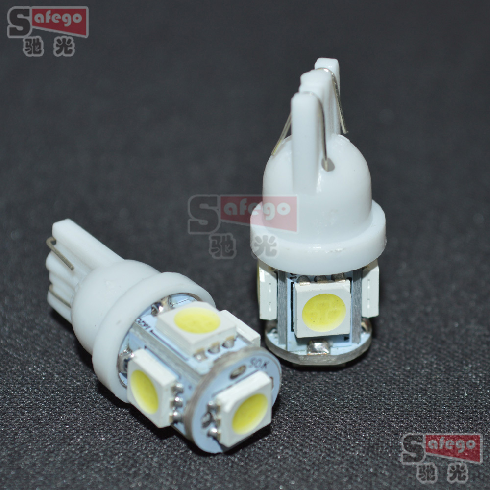 20pcs T10 5050 5SMD LED t10 194 168 W5W Car Side Wedge Tail Light Lamp Bulb