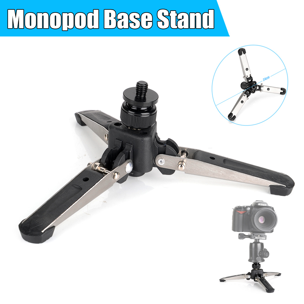 Universal 3 Legs Monopod Base Stand Unipod Holder Support Folding Base