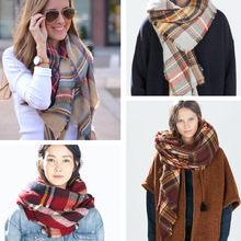 Za Major Winter 2015 font b Tartan b font Scarf Plaid Scarf Cuadros New Designer Unisex
