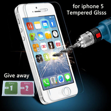 0.3mm Thin Premium Tempered Glass For iphone 5s Screen Protector Iphone 5 5C 2015 Pelicula De Vidro for iPhone 5 Protetive Film