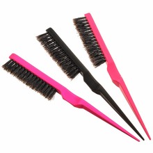 Beauty Pro Hair Brush Hair brush Advance Techniques Teasing Back Extension Slim Line Comb Salon Tool Random Color Free Shipping