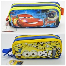 New Despicable Me Minions Autobots Pencil Bags Cartoon Stationary Canvas Pen Box Case For Kids School Supplies Free shipping