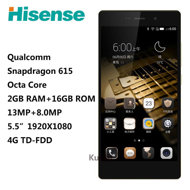 Original Hisense H910 Smartphone ultra thin phone Qualcomm octa core 5 5 1920x1080 Android Cell phone