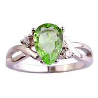 Fashion Jewelry Hand Made Coquettish Light Green Amethyst 925 Silver Ring Size 6 7 8 9 10 11 12 For Free Shipping Wholesale