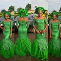 Blight Green Nigeria Mermaid Long Gowns Flower Lace Half Sleeve Evening Dresses Beads Long Dress To