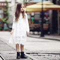 2016 Summer Evening Dress Girls Cotton Lace Crochet Frock Design For Teens Age 5 6 7