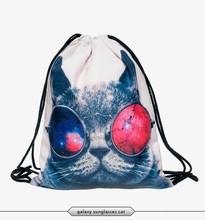 2015 new fashion escolar backpack 3d print travel softback man wonmen harajuku drawstring bag unisex backpacks