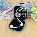 New Portable Mini PU Leather Zipper Headphone Case Earphone Bag Usb Cable Organizer Earbuds Pouch Box