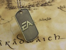 2015 Men Jewelry BF4 Battlefield 4 Dog Tag Military card Pendant Necklace Free Shipping Wholesale