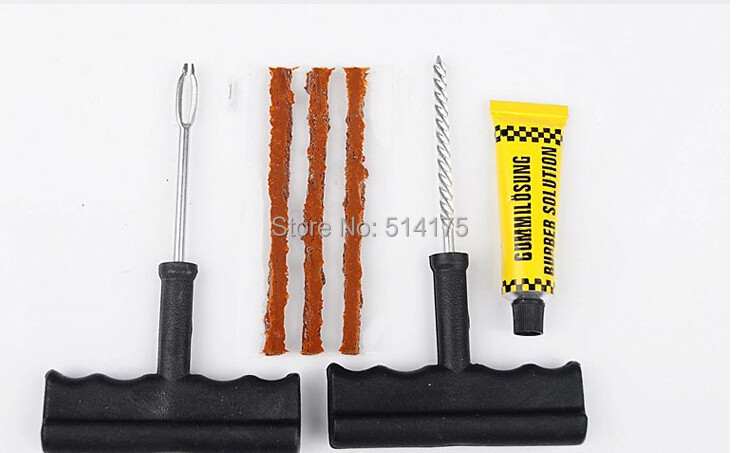 Car Bike Auto Tire Puncture Plug Repair Tool Kit For Tubeless Tyre Safety 3 Strip (8).jpg