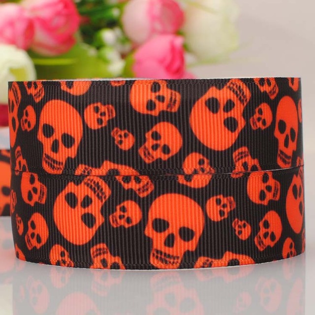 20Y 7/8"22mm new pattern Halloween ribbon cartoon printed grosgrain ribbon DIY ployester ribbon