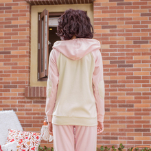 Song Riel autumn and winter fashion simple men and women couple pajamas comfortable fleece hooded tracksuit