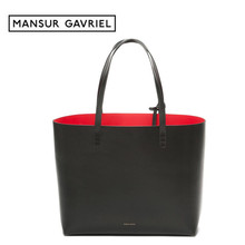 Mansur Gavriel tote women shopper large bag leder black shoulder hand bag with small mini purse designer brand handbag leather