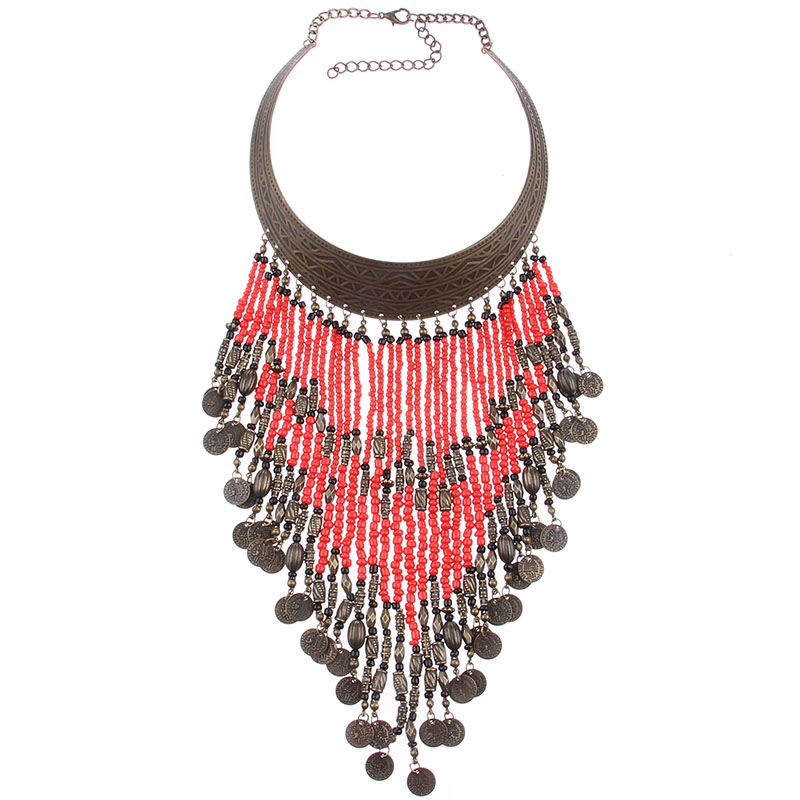 Aliexpress.com Comprar 2016 Nueva Bohemia Gypsy Moneda de La Manera Collares collares Largos Colgantes Gargantillas declaración de Plata de La Vendimia