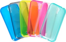 Six Color Generous Pure And Fresh Cellphone Case  Pure Color Protector Silicone Case For Samsung Galaxy SIV S4 i9500 1PCS/LOT