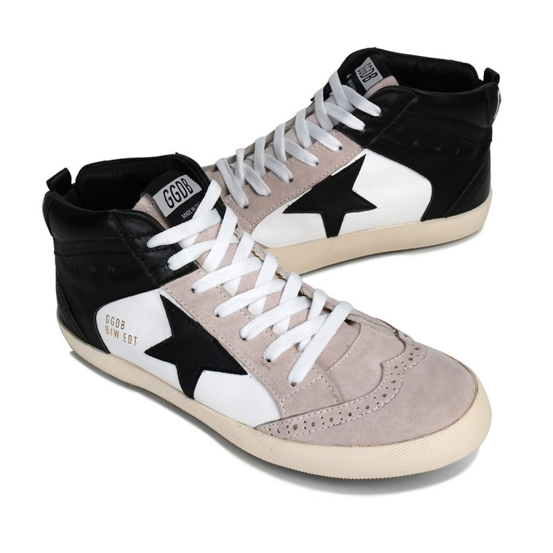 Brand New 2015 Golden Goose GGDB Men Sneakers Five pointed star Genuine Leather Women High Top
