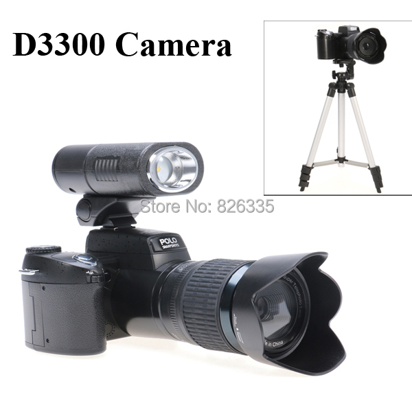 5MP CMOS D3300 Photo Video Digital Camera 21X Optical Zoom Three Lens LED Headlamp with Camera