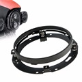 Black 7 Round Mounting Bracket Daymaker Headlight Ring Mount Bracket for 7 Inch Motorcycle Harley Davidson