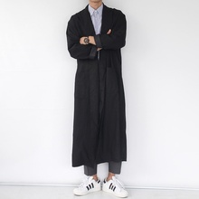 Men’s new winter coat jacket Department of British street fashion trend Korean wild long windbreaker with C106
