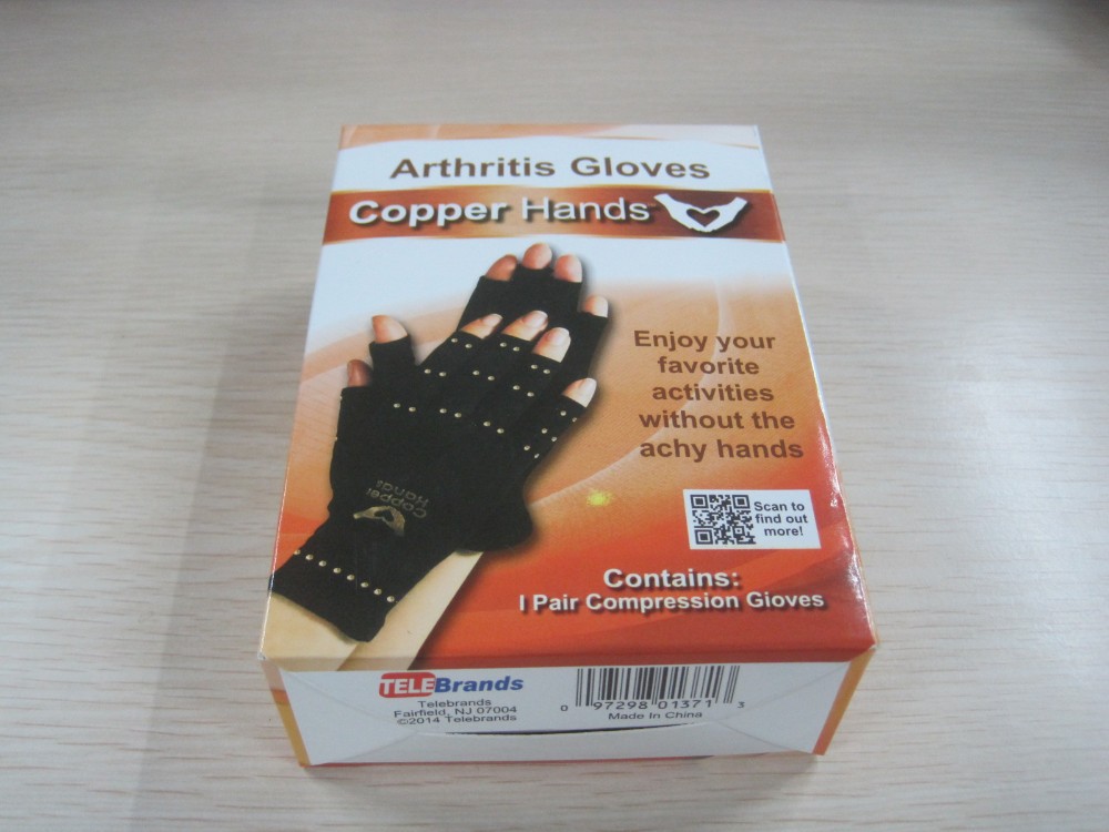New Elastic Arthritis Gloves Copper Hands Ache Pain Rheumatoid THERAPY