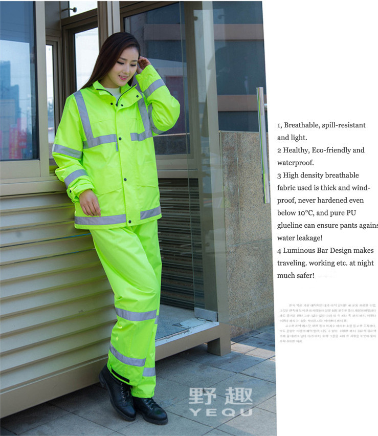 Safe Fluorescence Raincoat 19