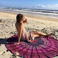 CharmDemon 2016 Round Hippie Tapestry Beach Throw Roundie Mandala Towel Yoga Mat Bohemian jy6
