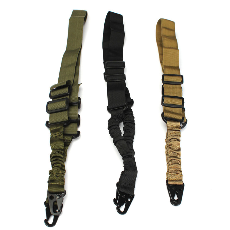 Nylon Multi function Adjustable Two Point Tactical Rifle Sling Hunting Gun Strap Outdoor Airsoft Mount Bungee