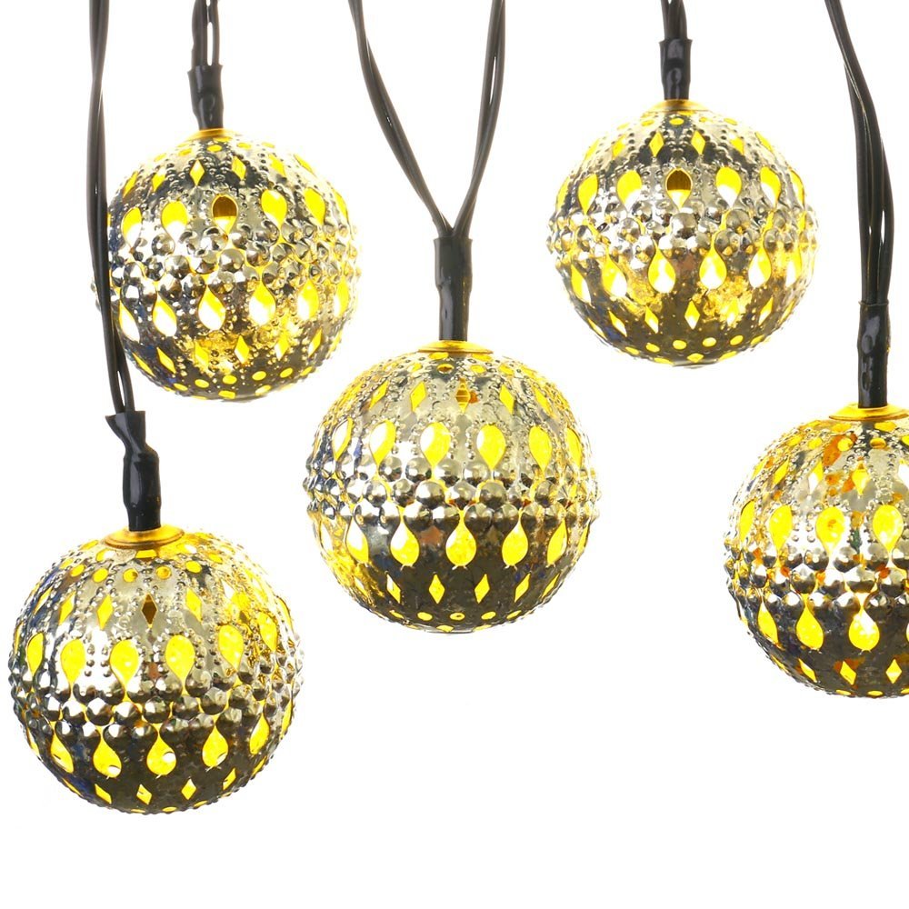New 10 LED Moroccan Solar String Lanterns Warm White LED Fairy Lights Garden Party Christmas Decoration Ball Lamp Free Shipping New 10 LED Moroccan Solar String Lanterns Warm White LED Fairy Lights Garden Party Christmas Decoration Ball Lamp Free Shipping