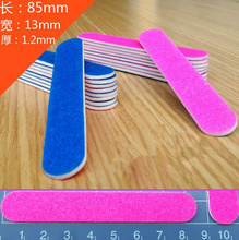 Sandpaper nail file wood chip Polished Nail File Nail Art stickers essential Nail tools wood+Cosmetology sandpaper 8.5*1.3cm