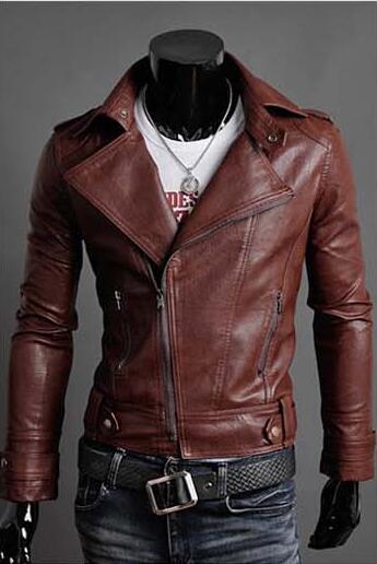 Купить новый бренд 2016 мотоцикл кожаные куртки мужчин, Мужская кожаная ...