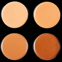 Hot 15 Colors Contour Face Cream Makeup Concealer Palette Powder Brush 