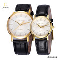 Brand 1 Pair Fashion Lovers Watch Men Women s Quartz Classic Wrist Watches Waterproof 50M Leather
