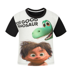 3-10Y The Good Dinosaur Boys T Shirt Summer Cartoon Kids T-shirt Children Clothing Girls Tops Dinosaur Clothes Boys Shirts 2016
