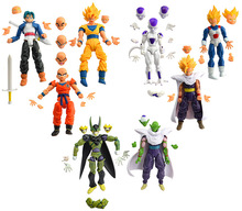 Dragon Ball kai 8pcs/lot Action Figure Budokai Son Goku Gohan Vegeta PVC Model Japanese Anime Figure DragonBall Z Kai Toy