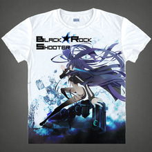 Black Rock Shooter T-shirts kawaii Japanese Anime t-shirt Manga Shirt Cute Cartoon Mato Kuroi Cosplay shirts 37166799598 tee 325