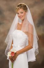 Cheap Short Wedding Veil With Comb White Ivory Bridal Veils Veu De Noiva Curto High Quality Wedding Accessories Imported China
