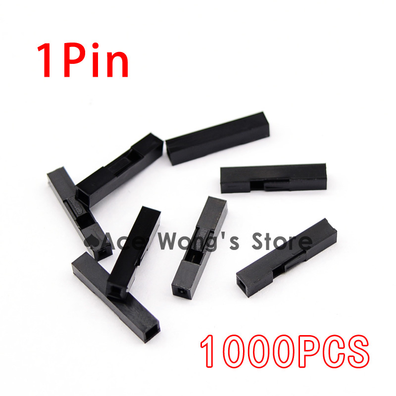 FREE SHIPPING 1000PCS/LOT 1P Dupont Jumper Wire Cable Housing Female Pin Connector 2.54mm Pitch