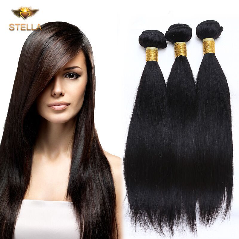 Brazilian Straight Hair Bundles Virgin Human Hair 100g Cheap Brazilian Hair 6A Brazilian Virgin Hair Straight 3 Bundle deals