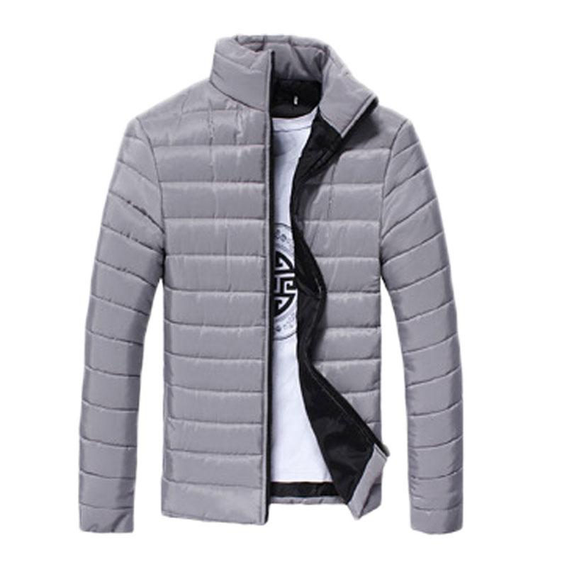 Fall-Men Solid Long Sleeve Cotton Padded Good Selling Jackets Coats