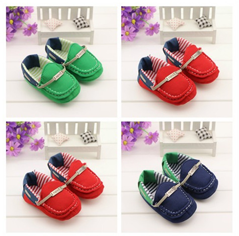 2015 New Baby Shoe Blue Green Red First Walkers Soft Sole Fashion New Born Babies Infant