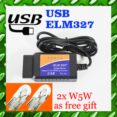     USB ELM327 OBD2 / OBDII ELM 327 V1.5    