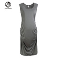 2016 New Maternity Elegant O neck Sleeveless Knee length Casual Dress Bodycon Pregnancy Clothes Vestidos Tunic