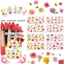 HOTSALE 20Sheet lot Water decals Nail Art Stickers Nail tips sticker For Fashion Finger Beauty Desgin
