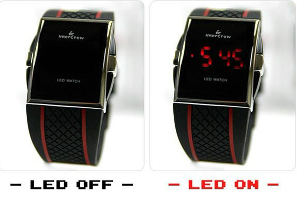fashion silica gel watch line led sports electronic watch type casual mens brand watches