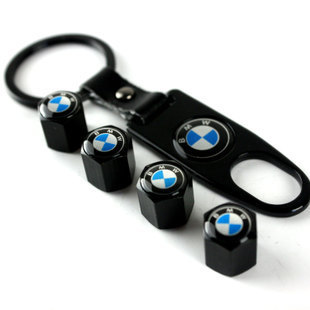 Free shipping Black Car Logo emblem 4 pcs Wheel Tire valve caps for BMW 1er 3er